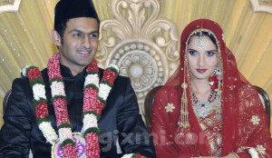Shoaib Malik and Sania Mirza Wedding Picture