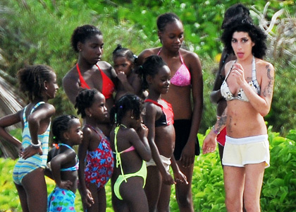 Amy Winehouse Takes a Liking to the Locals