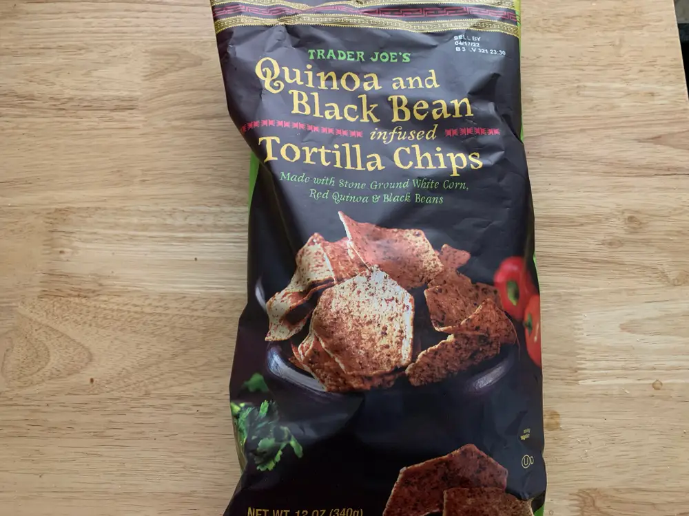 Quinoa and Black Bean Infused Tortilla Chips