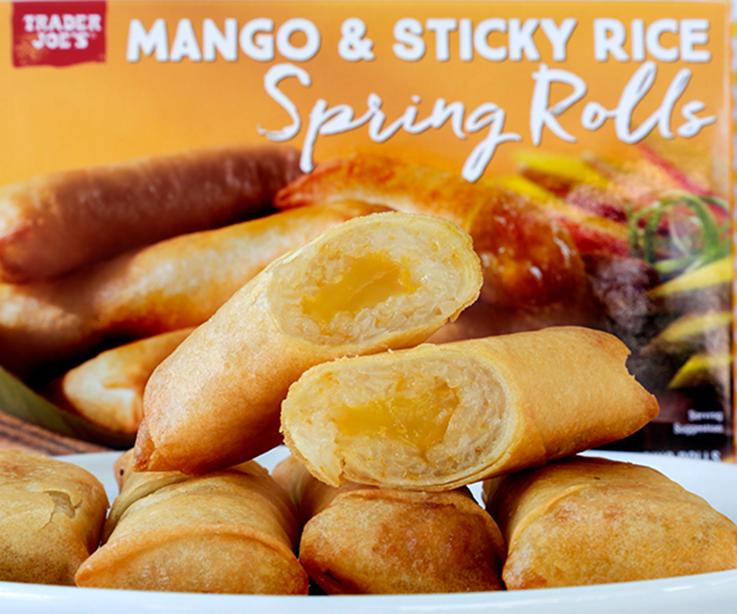 Mango & Sticky Rice Spring Rolls