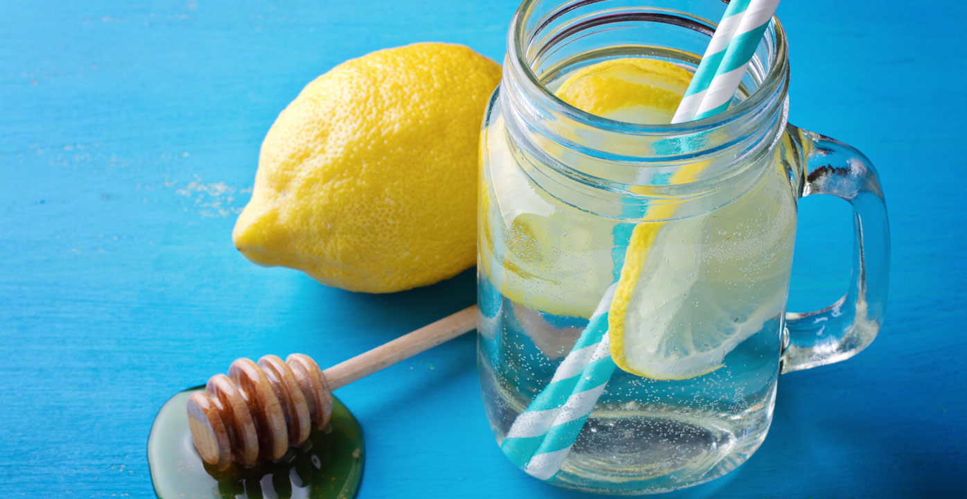 Lemon with lukewarm water and honey